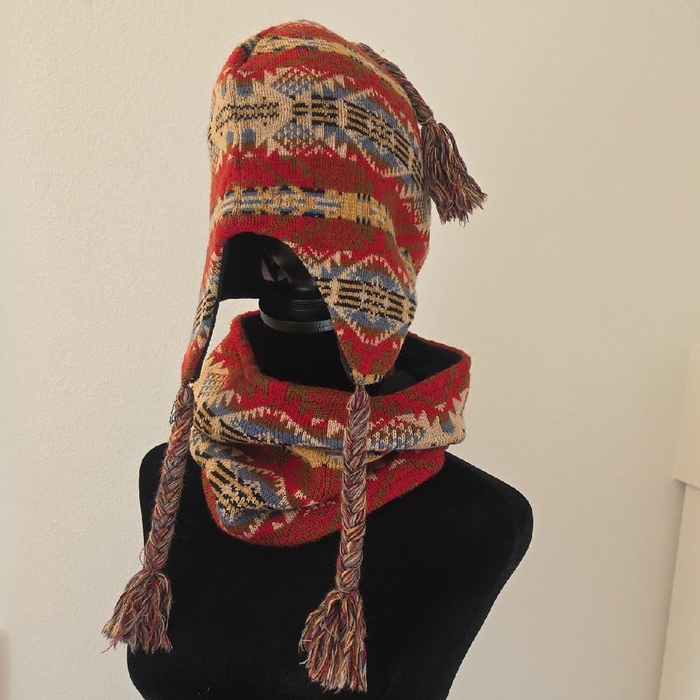 Pendleton Multicolor Knit Accessory Set - image 1